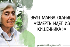 Марва Оганян: «Смерть идет из кишечника…! »
